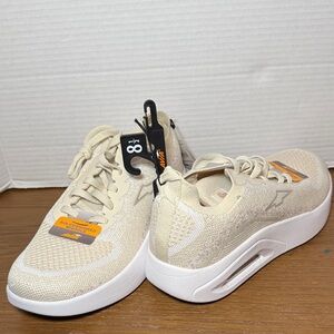 NEW-Avia Women's Cream Platform Sneakers Elevated Size 8.5 Shoes Low Tops